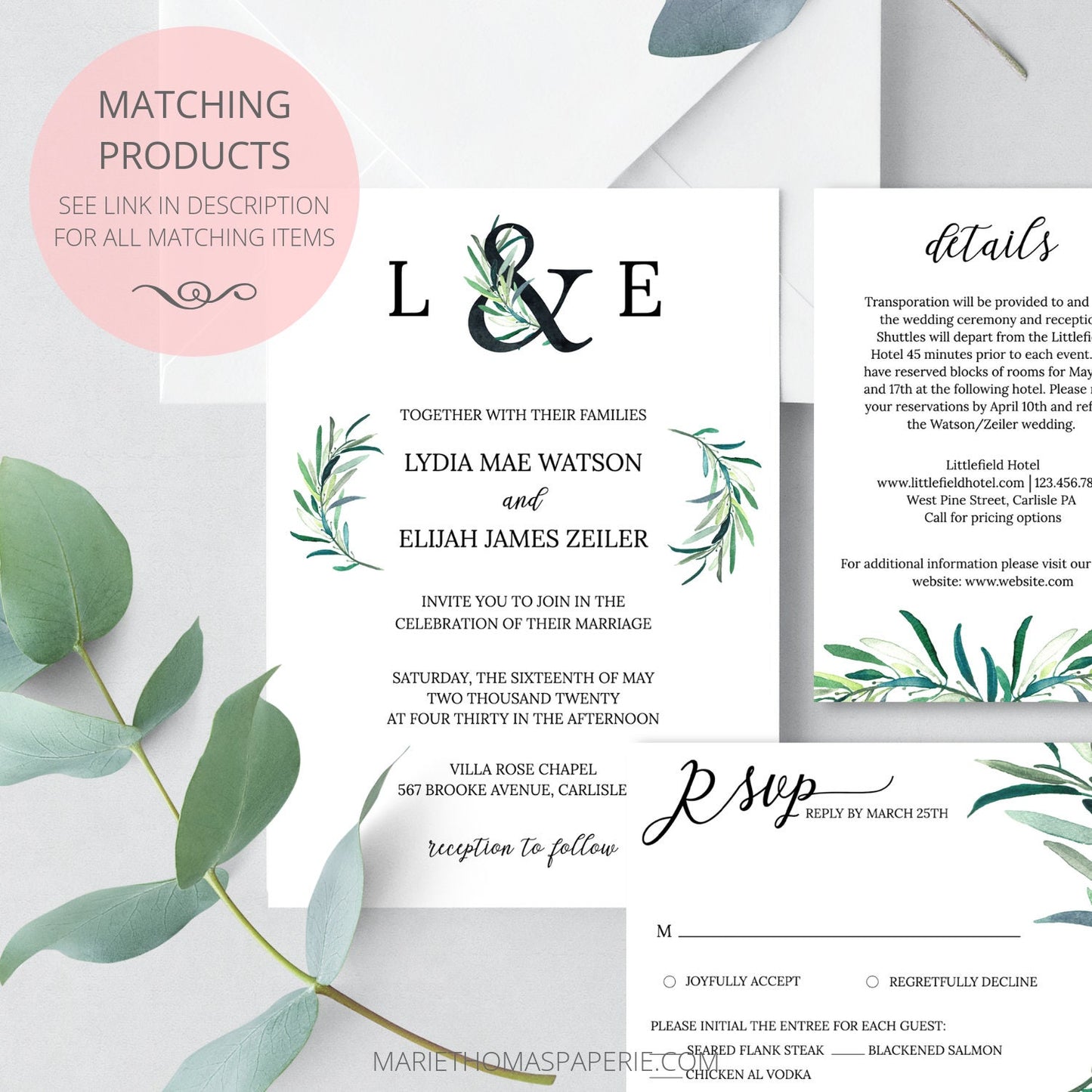 Editable Will You Be My Bridesmaid Card Bridesmaid Proposal Card Greenery Bridal Proposal Maid of Honor Proposal Template