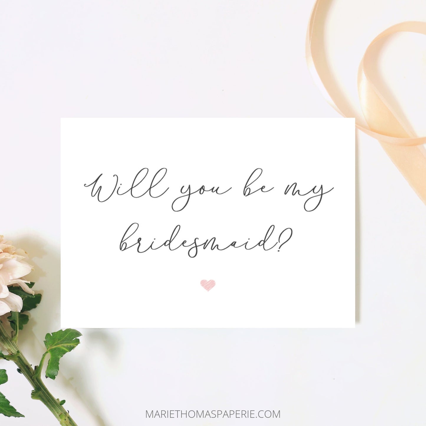 Editable  Bridesmaid Proposal Card Will You Be My Bridesmaid Card Maid of Honor Proposal Template