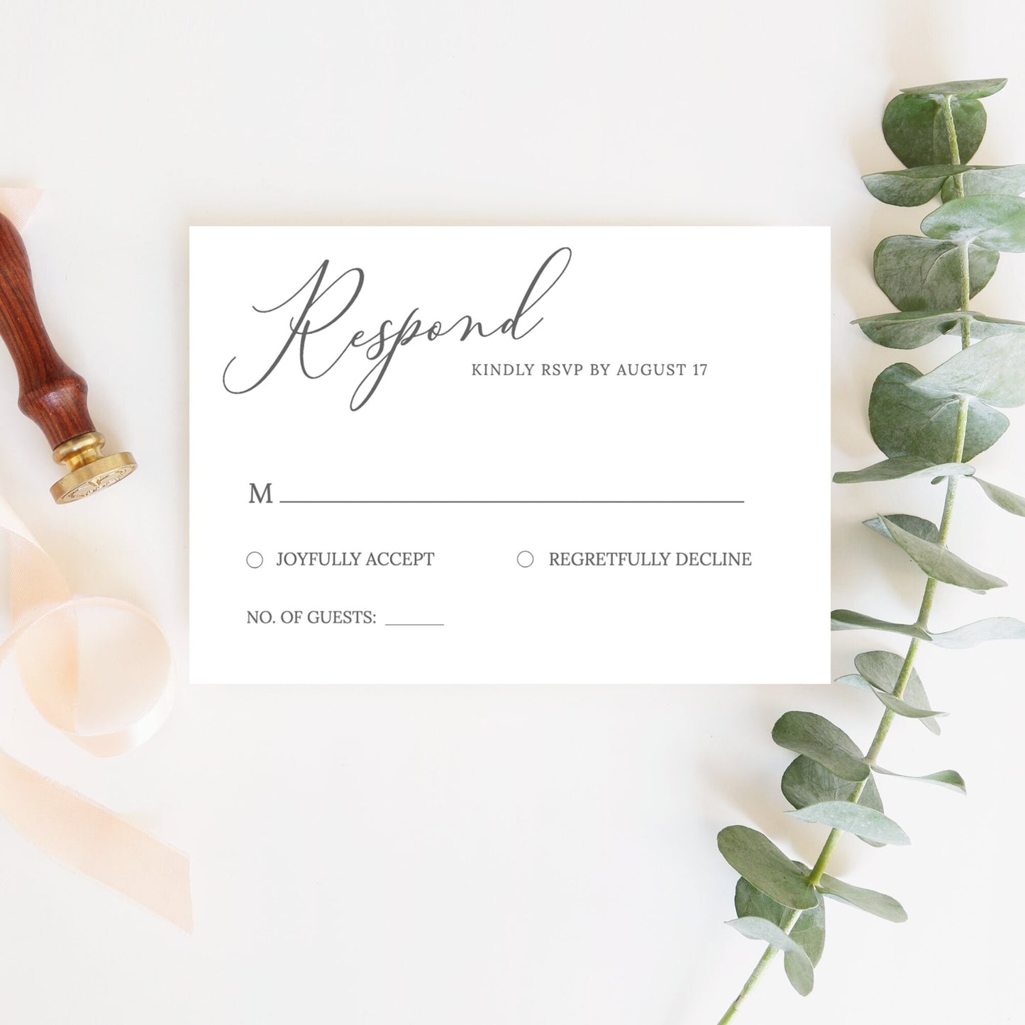 Editable RSVP Card Wedding Insert Bridal Shower Insert Wedding Registry Insert Card Template