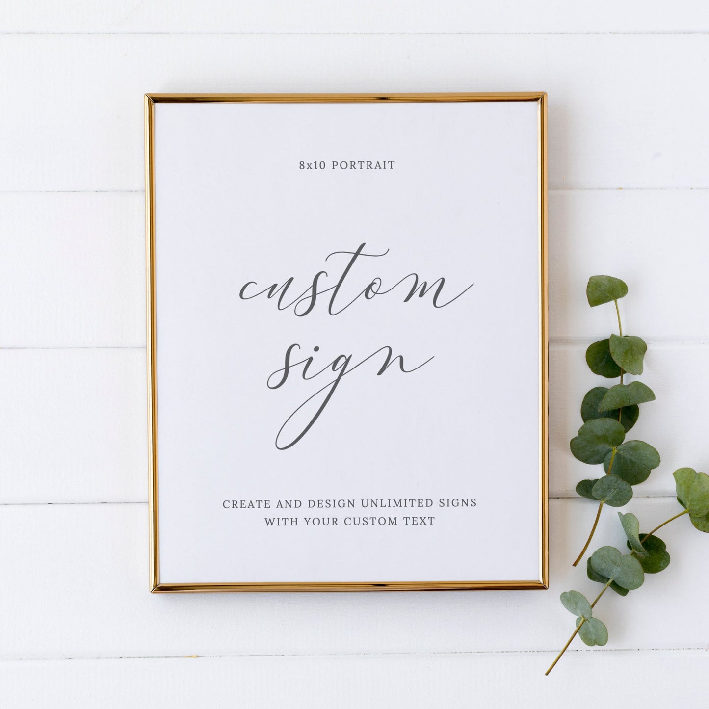 Editable Custom Wedding Sign Script Wedding Sign Kit Create Unlimited Signs 8x10 and 10x8 Template