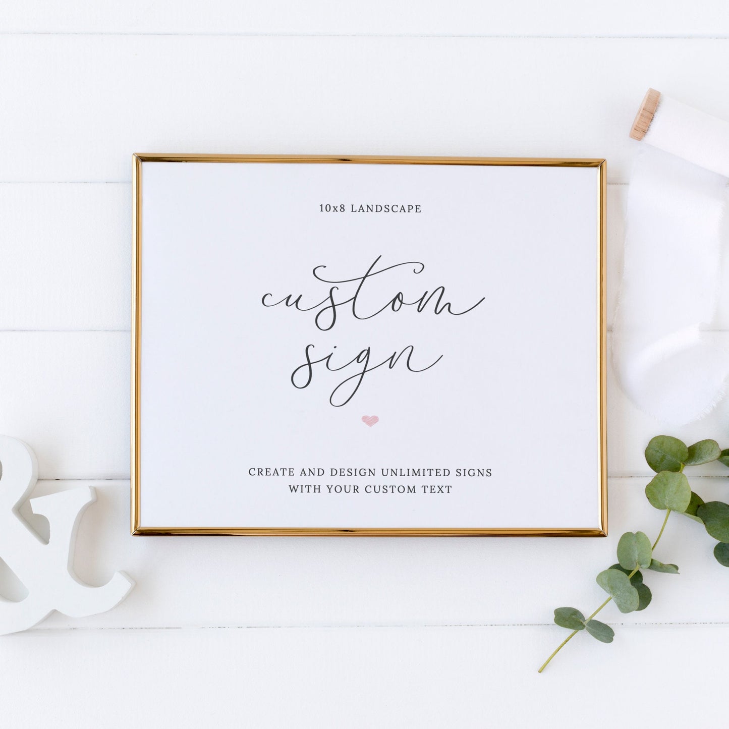 Editable  Custom Wedding Sign Script Wedding Sign Kit Create Unlimited Signs 8x10 and 10x8 Template