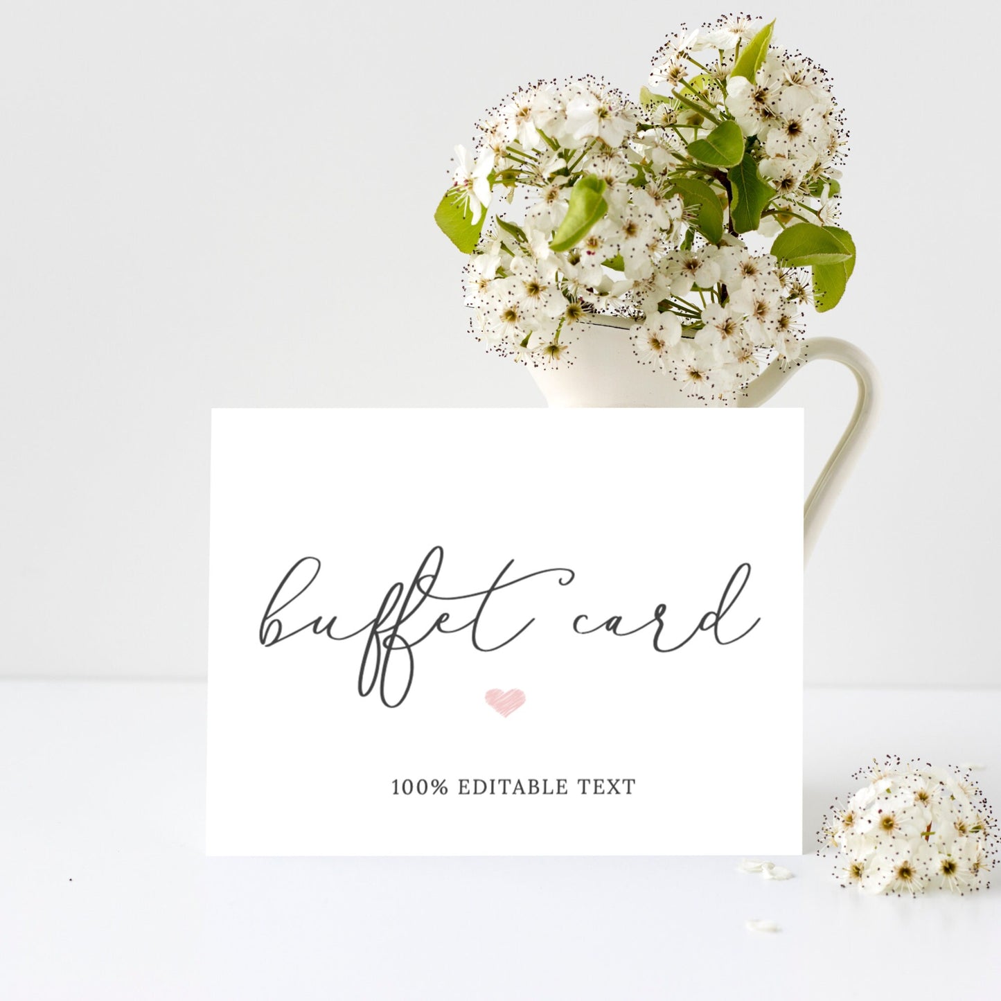 Editable  Buffet Card Script Wedding Food Label Wedding Buffet Labels Template