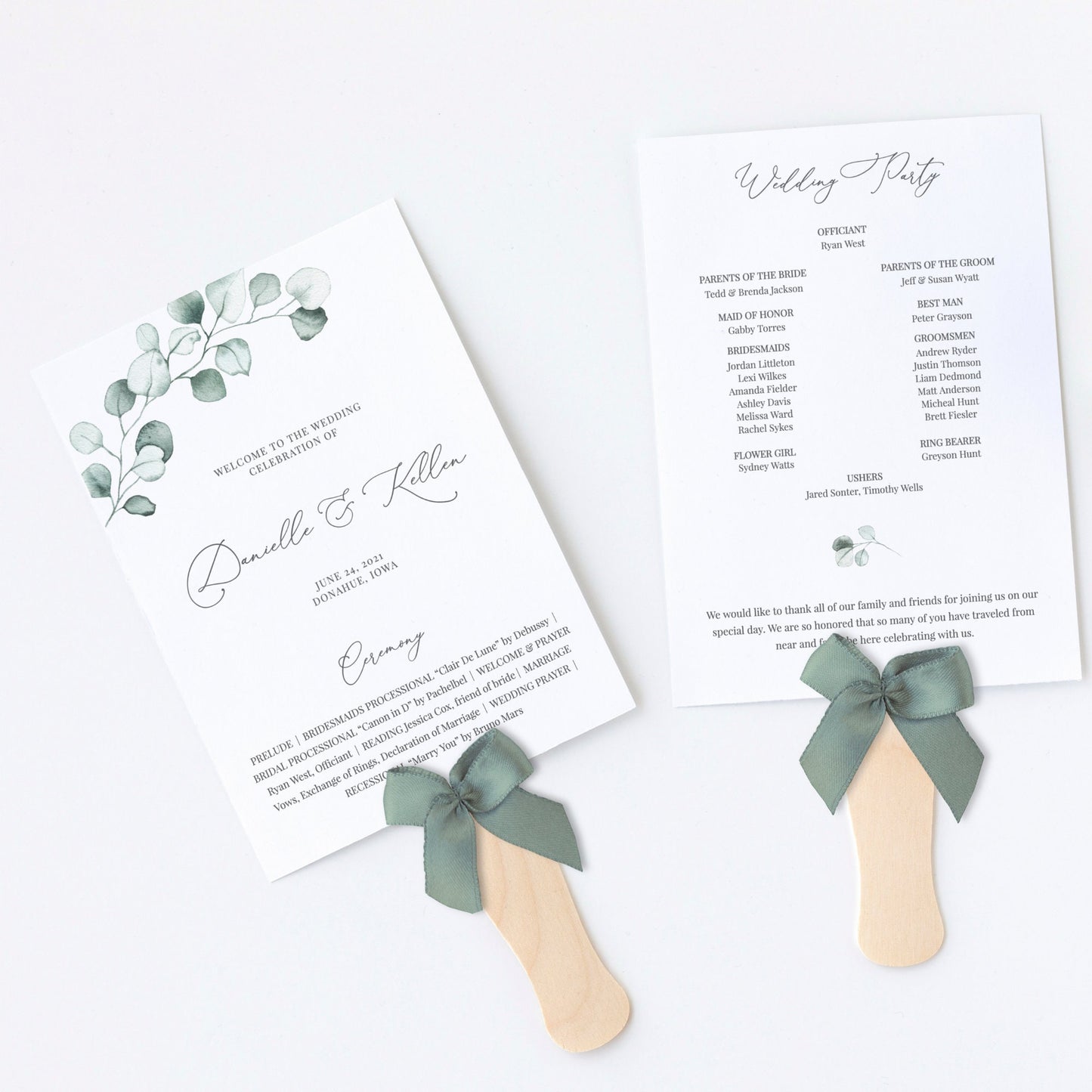 Editable Eucalyptus Wedding Bundle Sage Green Wedding Invitation Kit Bundle Wedding Invitations Wedding Invitation Template