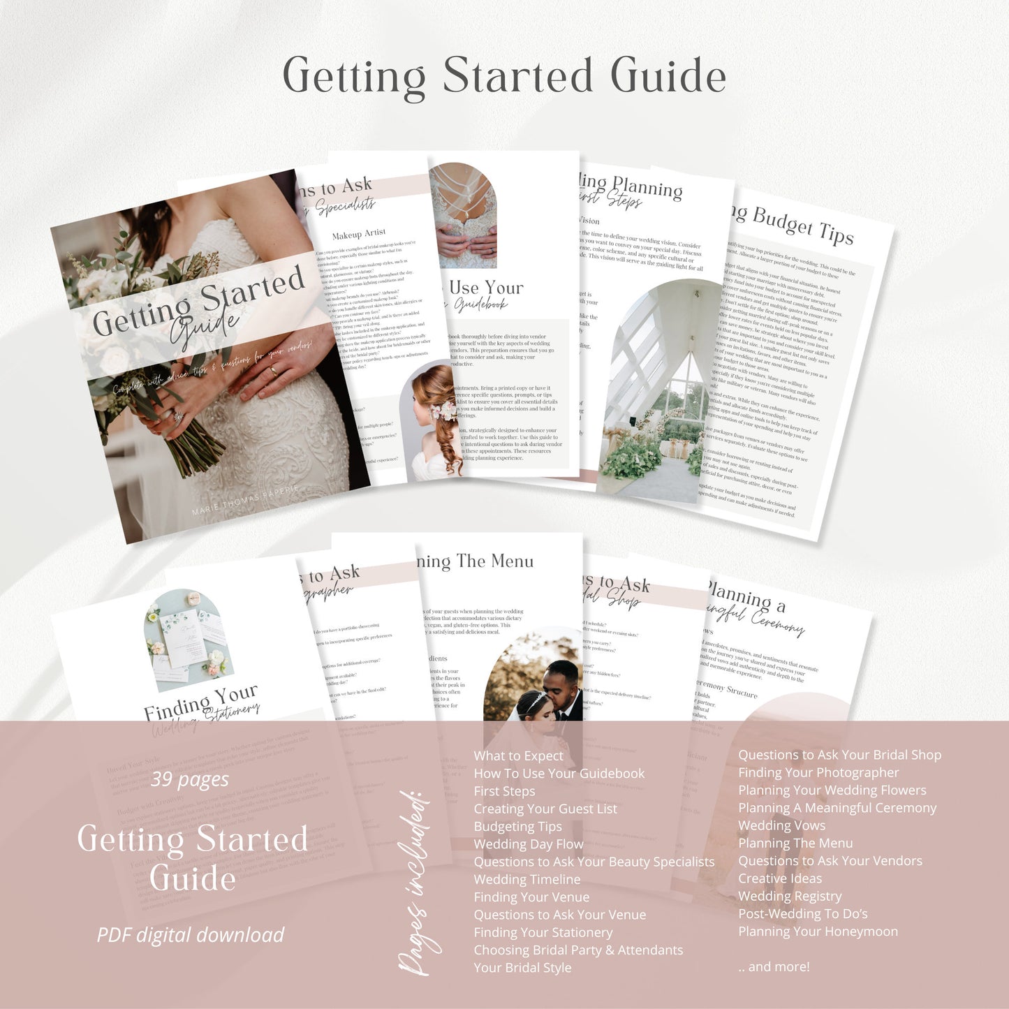 Editable 200+ Page Canva Wedding Planner Bundle Wedding Planning Book Wedding Checklist Binder Wedding Planner Template