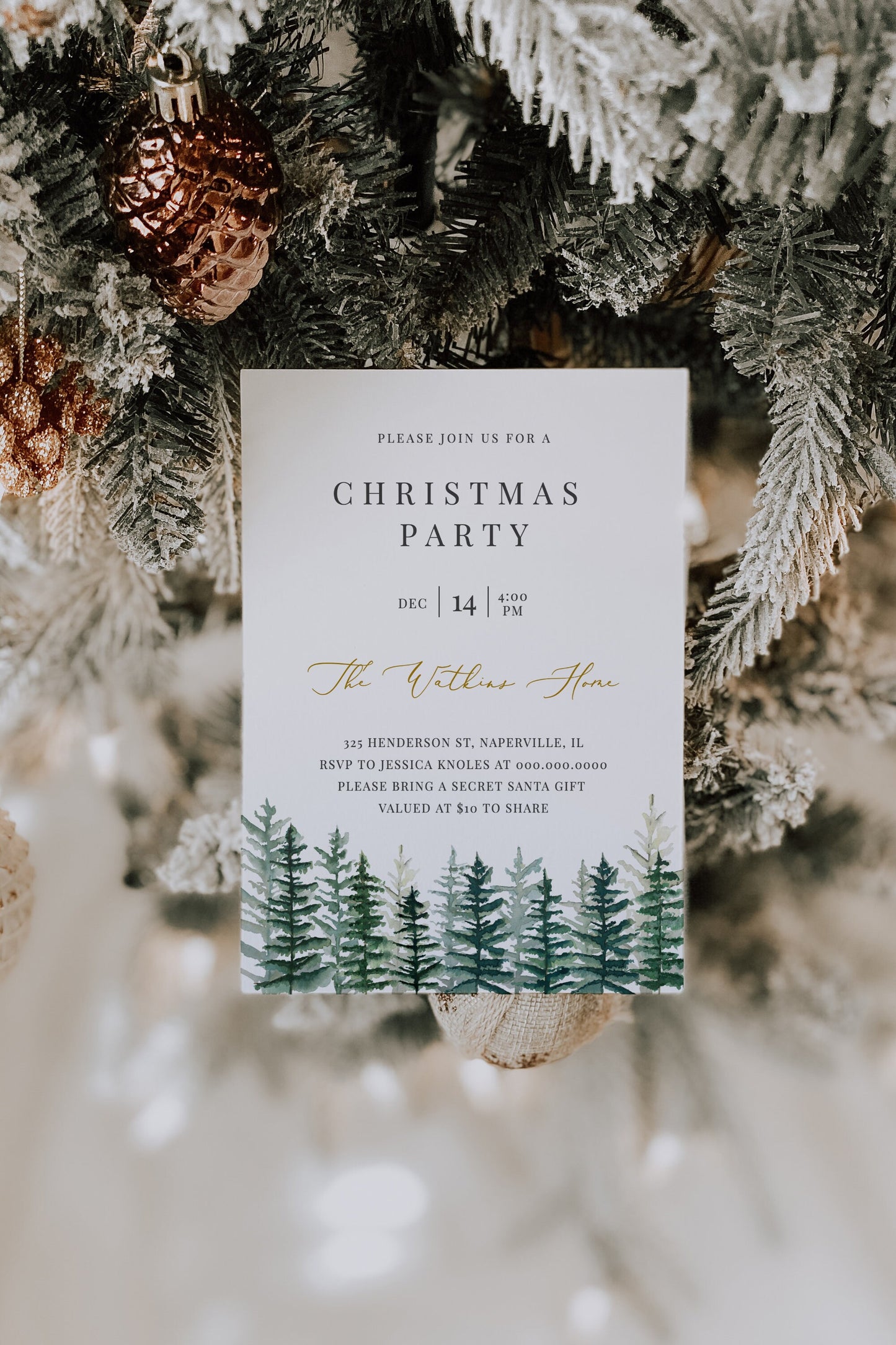 Editable Christmas Party Invitation Christmas Party Invitation Holiday Party Invite Template